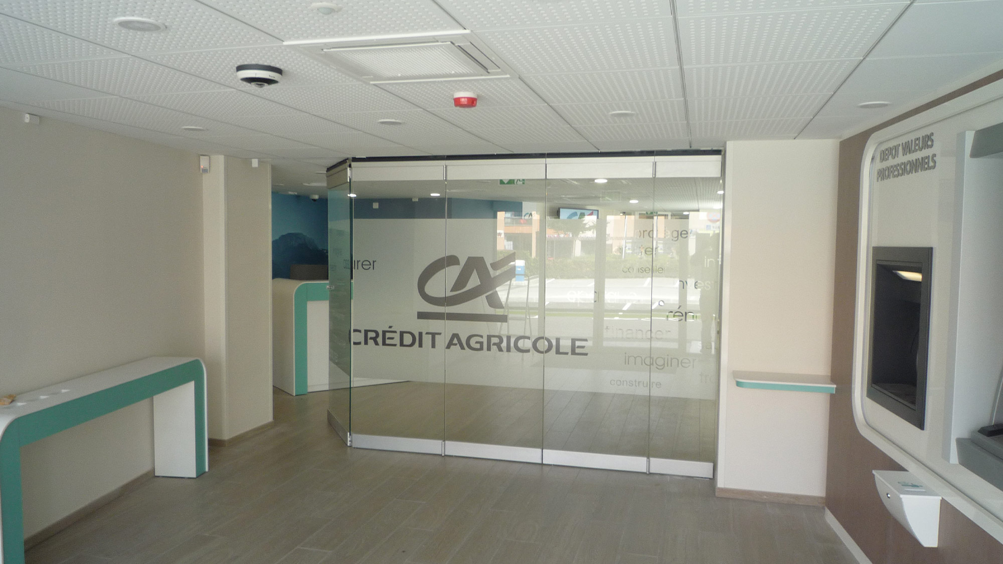 Hall d'entrée Crédit Agricole